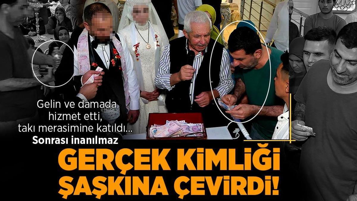 Gerçek kimliği şoke etti! Gelin damada su ikramı etti, takı merasimine katıldı... Sonrası inanılmaz